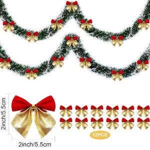 2026 AYOYO Dekorasi Natal Hiasan Gantung Pohon Natal Pita 2m Hiasan Gantung Pom-Pom Pita - Product Image 5