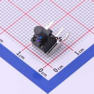 TS-1009-A13B3-D2-T2 Tactile Switch Through hole Switch Single Pole Single Throw Round Button 2.5N Right Angle Insert - Product Image 1