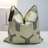 Housse de coussin décorative personnalisée en jacquard, taie d'oreiller en velours coupé pour la maison et l'hôtellerie