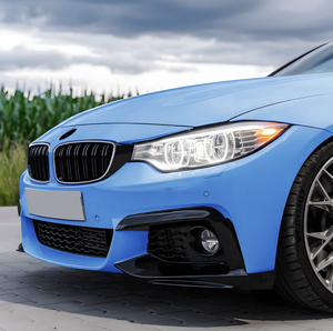 Para <span class=keywords><strong>BMW</strong></span> <span class=keywords><strong>Serie</strong></span> 4 F32 F33 F36 2014-2020, Estilo MP, Fibra de Carbono, Negro Brillante, Alerón Delantero, Faldones Laterales, Alerón Trasero FEIXIAN - Product Image 2