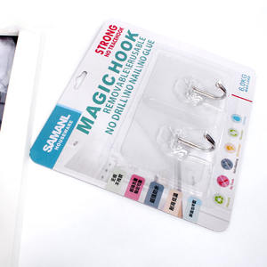 Crochet mural adhésif transparent multifonctionnel moderne nordique 6 cm sans perçage ni trace en PVC pour cuisine et salle de bain - Product Image 6