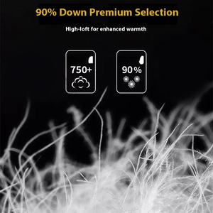 Nouveau National Standard 90 blanc oie veste personnalisée femmes 2025 hiver haut <span class=keywords><strong>de</strong></span> gamme épaissi respirant col montant vêtements <span class=keywords><strong>de</strong></span> travail manteau - Product Image 2