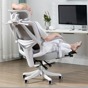 Chaise de <span class=keywords><strong>bureau</strong></span> ergonomique moderne en maille respirante, dossier élévateur rotatif, chaise d'ordinateur, chaise à dossier haut avec accoudoirs articulés - Product Image 3
