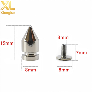 DIY Rivets décoratifs en cuivre pour accessoires de collier pour animaux de compagnie, matériel en cuir 7x10mm - Product Image 5