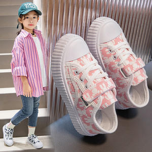 2023 Girls' & Boys' Breathable Canvas Low-top Cartoon Pattern Sneakers-<b>Fitness</b> <b>Walking</b> <b>Shoes</b> for Spring/Autumn Casual Use - Product Image 3