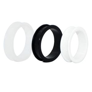 Expansor De Lóbulo Túnel Hueco De Silicona Flexible Doble Acampanado Grueso De Gran Tamaño 32mm-76mm Regalo De Boda Unisex Para El Cuerpo - Product Image 1