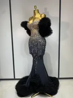 Robe longue maxi scintillante à épaules dénudées pour femme, sexy et luxueuse, idéale pour anniversaire, bal de promo, soirée en boîte de nuit, spectacle de scène ou costume de chanteuse