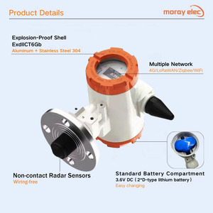 Moray ME6001R personnalisable transmetteur de haute précision alimenté par batterie Radar diesel capteur de niveau de réservoir <span class=keywords><strong>d</strong></span>'<span class=keywords><strong>eau</strong></span> mètre - Product Image 5