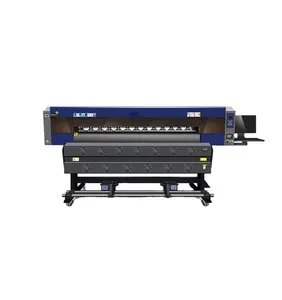 Printer Inkjet Kualitas Super dan Kecepatan Tinggi Harga Bagus dengan 4 Printer Printhead I3200 Merek Cina 1800MM