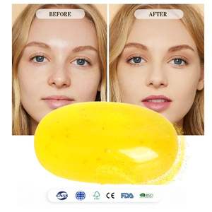 Barra de jabón de aluminio de oro de 24 quilates de lujo con colágeno, vitamina E, brillo, orgánico antienvejecimiento, hecho a mano para una piel brillante - Product Image 1