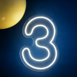 Lumières néon LED numérotées <span class=keywords><strong>de</strong></span> 1 à 9 pour décoration <span class=keywords><strong>de</strong></span> fête d'anniversaire, décoration <span class=keywords><strong>de</strong></span> mariage et décoration murale <span class=keywords><strong>de</strong></span> chambre - Product Image 4
