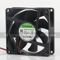 Kipas Pendingin Sunon Baru 5V 24V 48V DC 12V 1.5W AC EC 8025 80X80X25MM 8CM Ultra-senyap Bantalan Bola Ganda 2-kabel EF802511-1000U-A99