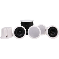 Système de haut-parleurs de plafond actifs BLE5.2, 6 pièces, 5,25 pouces, coaxiaux, 30-50W, éclairage LED RVB, ultra basse fréquence, pour la maison, téléphone portable