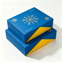 Boîte cadeau personnalisée recyclable à deux portes magnétiques avec logo imprimé, gaufrage à chaud doré, UV, double porte, créative et personnalisée