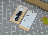 Boîte d'emballage de câble de données USB réutilisable pour accessoires de téléphone portable et appareils électroniques grand public en carton durable