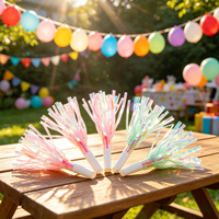 610021 Sifflets de fête irisés arc-en-ciel, rose pastel menthe, pour anniversaires, mariages et fêtes
