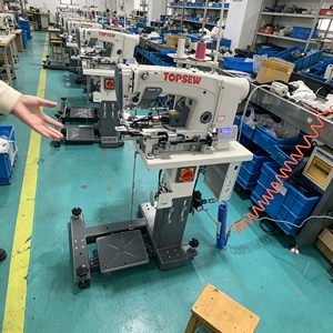 Máquina de Coser Industrial Automática para Dobladillos Inferiores, Máquina de Dobladillos para Camisas, TS-63972-D4, para Jeans y Pantalones - Product Image 4