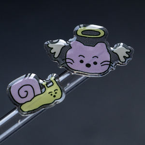 Anime personalizado 32Mm claro niños epoxi <span class=keywords><strong>3D</strong></span> pegatinas globo ocular tela epoxi pegatinas hoja para Iphone - Product Image 5