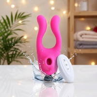 Vibrateur clitoridien 3-en-1 Great Force avec télécommande, rechargeable par USB et étanche, pour femmes et hommes, masturbation