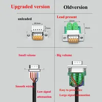 Conector de puerto serie RS232 Mini DB9 junta sin soldadura 9 pines macho hembra enchufe actualizado 485/422 adaptador Universal grado Industrial