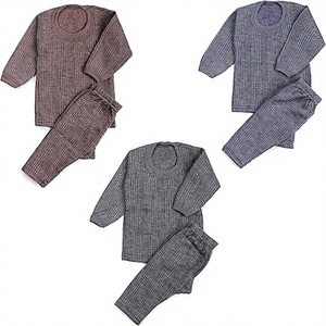 Conjunto Deportivo de Algodón para Bebés Niños, Cuello Redondo, Manga Larga, Color Sólido, Informal, para Otoño, Pantalones Largos, Corte Regular - Product Image 1