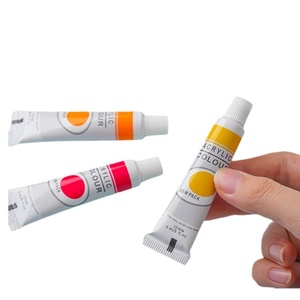 12ml DIY Peinture <span class=keywords><strong>Acrylique</strong></span> Set 12 Tube Souple Aquarelle <span class=keywords><strong>Gouache</strong></span> Couleurs EN71 Certifié pour Toile et Verre Peinture - Product Image 5