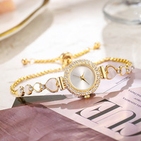 Jam Tangan Quartz Wanita Ramah Lingkungan dari Paduan Logam Berkualitas Tinggi, Elegan, Unik, Wangi, Ukuran Sedang, Mewah, dengan Tali yang Dapat Disesuaikan