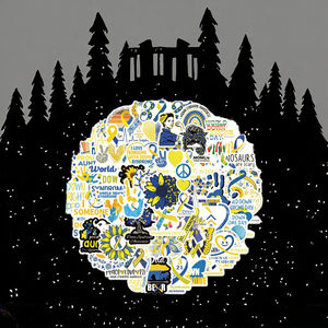 50 PCS Pink Trendy Colorful Cute <b>Cartoon</b> PVC <b>Sticker</b> Waterproof for Teens Girls Laptop Hydroflask Luggage Promotional Use - Product Image 3