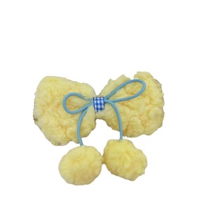 Sweet pom-pom girly <b>bow</b> duckbill <b>clip</b> cute lamb wool hair <b>clip</b> side colorful <b>clip</b> - Product Image 5