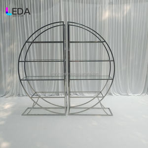 LEDA Mur de bougies de mariage professionnel à structure circulaire en métal personnalisé pour la décoration d'événements - Product Image 6