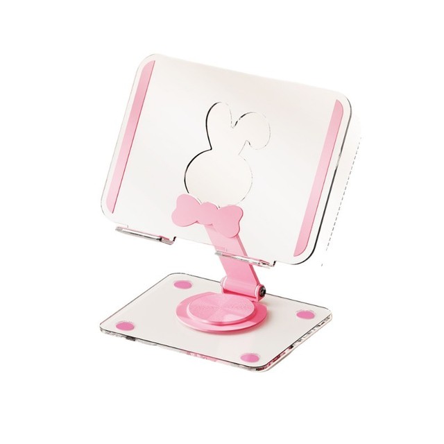 High Quality Lucency Acrylic Adjustable Rotating Flat Plate Stand for iPad Mobile Phone with 360 Rotation Image Stabilization