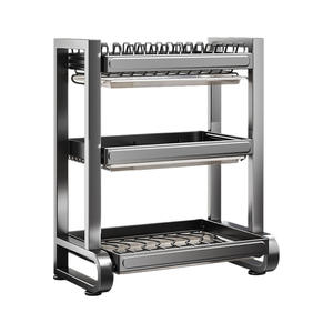 Estante para platos de acero inoxidable 304, tamaño L, multicapa, con bandeja, de secado rápido, para almacenamiento en la cocina, para cuencos, platos y palillos - Product Image 4