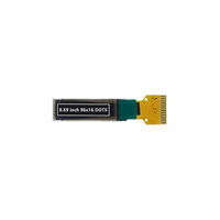 [Envío Rápido] Pantalla OLED Monocromática Estrecha de 0.69 Pulgadas 96x16, Interfaz I2C de 14 Pines, Módulo LCD PMOLED Monocromático SSD1306BZ