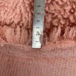 Mode nouveau tissu en peluche à carreaux frisés <span class=keywords><strong>laine</strong></span> bouclés Pile polaire tissu 100% recycler tissu tricoté pour femmes 'Coat - Product Image 3