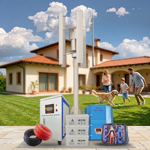 กังหันลม CE Complete Free Noise 20kw 10kw แบบตั้ง  หรือที่เรียกว่ากังหันลม 48v 2KW 5kw 3kw เครื่องกำเนิดไฟฟ้าสำหรับบ้าน - Product Image 1