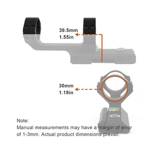 ขาตั้งกล้องแบบชิ้นเดียว NOTT 30 มม., ความสูงตรงกลาง 1.55 นิ้ว, ฐาน 20 มม., อลูมิเนียม CNC น้ำหนักเบาเคลือบผิวอะโนไดซ์สำหรับอุปกรณ์ออปติก - Product Image 3