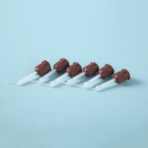 หลอดผสมกาว Ouliya ขนาด 76 มม. สีน้ำตาล แบบ Static 1:1 หัวฉีดสำหรับใช้กับตลับกาว - Product Image 1