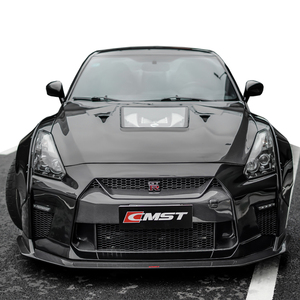 Kit large carrosserie pour <span class=keywords><strong>Nissan</strong></span> <span class=keywords><strong>GTR</strong></span> R35 Pare-chocs avant Pare-chocs arrière Jupes latérales Capot Large élargisseur et spoiler de coffre pour <span class=keywords><strong>GTR</strong></span> R35 Facelift - Product Image 2