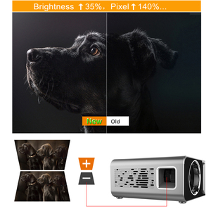 Salange Máy Chiếu Video T5 Máy Chiếu Android LCD Hỗ Trợ Máy Chiếu Video Rạp Chiếu Phim Gia Đình Thông Minh BT 3D Full HD 1080P <span class=keywords><strong>2600</strong></span> <span class=keywords><strong>Lumens</strong></span> - Product Image 3