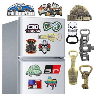 Fabricante de imanes de nevera promocional logotipo personalizado pegatina de recuerdo regalos de Ciudad de Metal imán de nevera magnético para recuerdo de turismo - Product Image 1