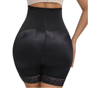 Faja colombiana de compression haut de gamme pour femme, grande taille, effet ventre plat, rehausseur de fesses, avec fermeture à crochets et œillets - Product Image 4