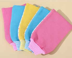 <span class=keywords><strong>Gants</strong></span> de bain de rayonne en fibre de viscose double face personnalisés pour enlever les peaux mortes. - Product Image 1