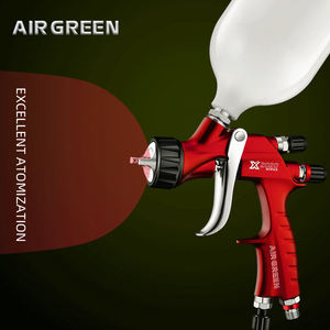 Outils automobiles professionnels AIR GREEN Rouge HVLP X-2020 Clear Coats Buse Taille 1.3MM Fabricant Pistolet de peinture automobile - Product Image 5