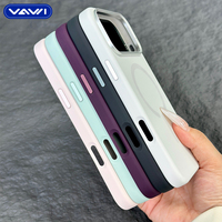 VAWI S009 Coque de téléphone portable en silicone liquide souple magnétique de bonne qualité pour iPhone 16 17 18 Pro Max