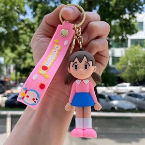 Porte-clés personnalisé <span class=keywords><strong>Doraemon</strong></span>, <span class=keywords><strong>Nobita</strong></span>, Shizuka, Kofu, Tigre Géant, poupée, pendentif de sac, porte-clés de voiture, figurine à collectionner - Product Image 3