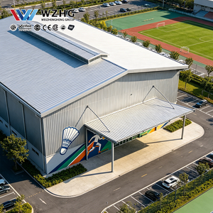Edificio de Centro Deportivo Interno para Ocio de Empleados, Estructura de Acero, Pabellón de Bádminton, Sitio de Fábrica - Product Image 1