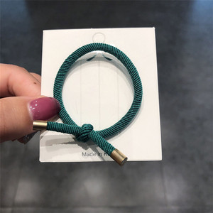Korean Style Basic <b>Bow</b> Shape Hair Tie/hairband Solid Color Casual Use Perfect Boyfriend's Bun Hairstyle Wrist Hair Tie High - Product Image 4