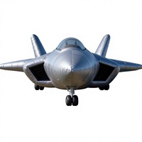 Modèle d'avion gonflable Airbuilder en tissu Oxford PVC, simulation de véhicules de missiles, pour l'extérieur