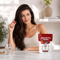 Gummies de Biotine Haute Puissance 10000mcg pour la Croissance des Cheveux, la Santé de la Peau et des Ongles – Complément pour Adultes et Adolescents – 60 Comprimés à Croquer – OEM Privé