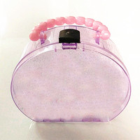 Boîte de rangement de maquillage en plastique Transparent étanche portable de grande capacité pour l'organisation de bijoux de cadeaux de jouets de maquillage
